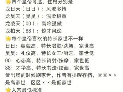 全民宫斗攻略夜阑（权谋纷争，智者为王；以夜阑为主线，教你玩转全民宫斗！）