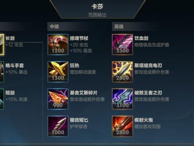 LOL新英雄卡萨出装攻略（深度分析卡萨的核心装备和技巧，助你在战场上无往不利）