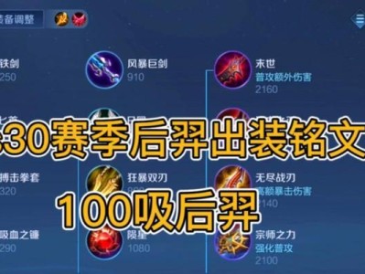《探索最强羿之道——以吸血增强铭文出装攻略为例》（超越极限，成就无敌射手！（）