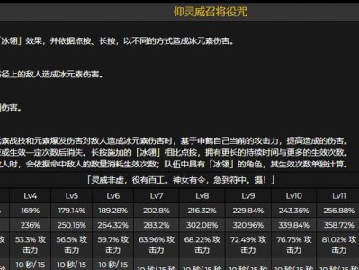 原神英雄技能搭配攻略（借力英雄技能相互配合，组建无敌队伍，）
